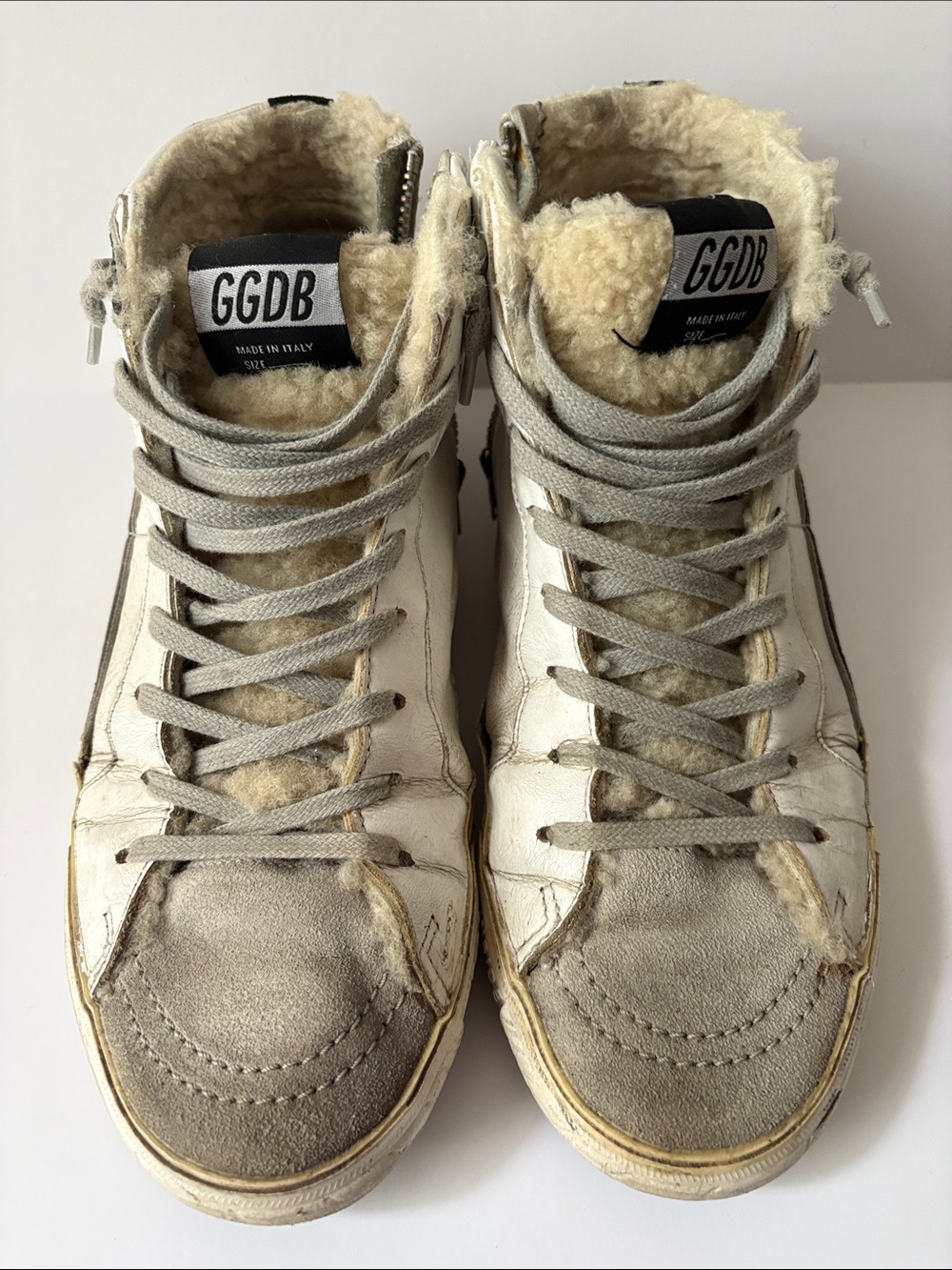 Golden goose GGDB- slide shearling sneakers size 39 - Picture 1 of 10